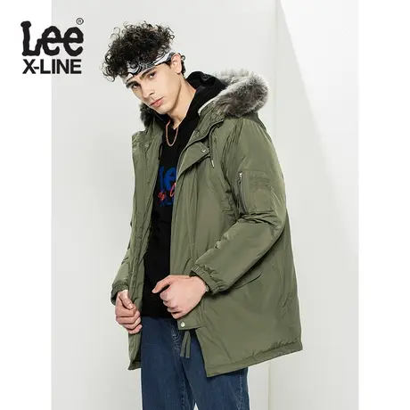 LeeXLINE20秋冬新款多色羽绒服夹克男中长款外套L432343SA81K图片