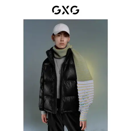 【新款】GXG男装 冬季潮流立领短款羽绒服GHC111001I商品大图