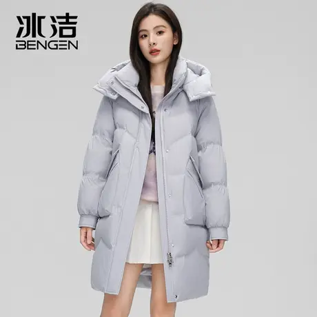 冰洁羽绒服女中长款2023年新款韩版时尚休闲保暖加厚冬季外套YL图片