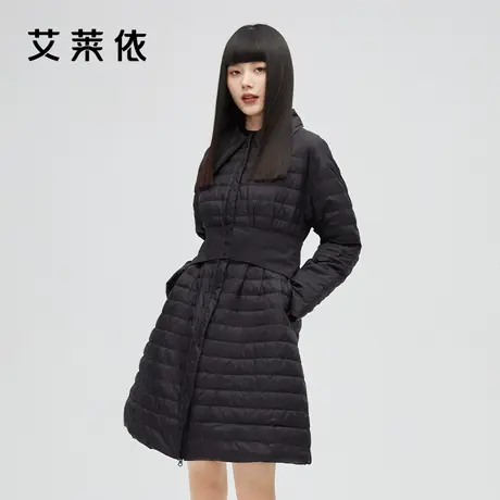 艾莱依冬季商场同款羽绒服女2021年新款时尚高端大牌外套显瘦鸭绒图片