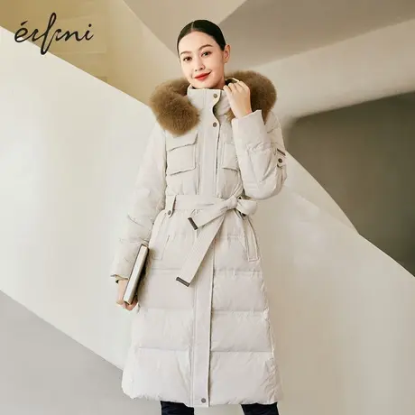 【商场同款】伊芙丽羽绒服女2021冬季新款保暖鸭绒外套1CA480661图片