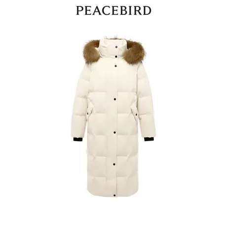 【商场同款】太平鸟女装2023年冬季新款长款毛领羽绒服A1ACD4630图片