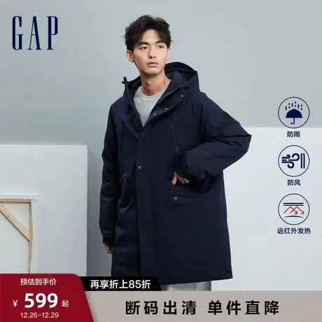 【断码优惠】Gap男装秋季新款保暖夹克远红外发热羽绒服720832商品大图