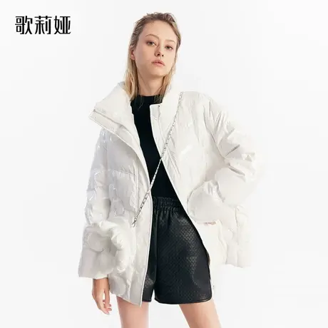 歌莉娅羽绒服女冬季新款设计感轻薄鹅绒服保暖立领外套1ACJ8B200图片