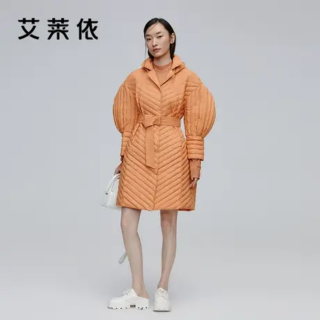 艾莱依羽绒服女冬季新款2021年商场同款时尚鸭绒外套设计感大牌图片