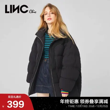 LINC金羽杰2020 冬新款时装都市加大廓形羽绒服女外套2044498图片