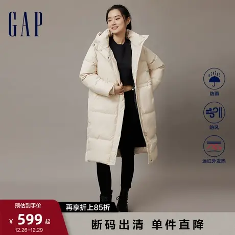 【断码优惠】Gap女装秋季新款远红外发热保暖风衣式羽绒服720909商品大图