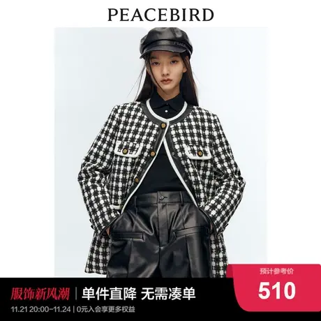 太平鸟2022年冬季新款品质小香风羽绒服A5ACC4E37图片